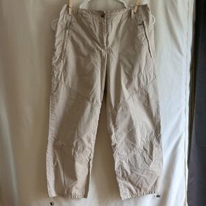 Calvin Klein Women's Beige Cargo Capris